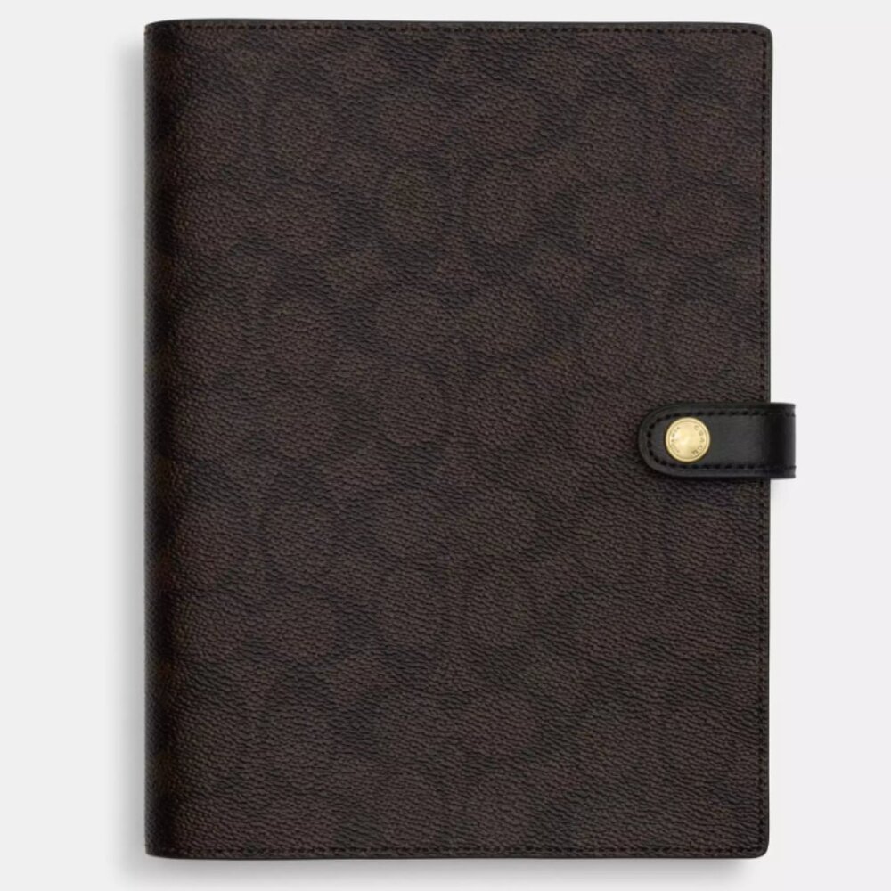 Coach Notebook In Signature Canvas